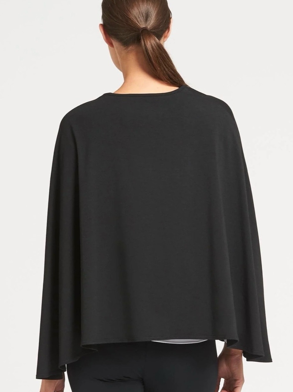 Solstice Black Draped Cropped Shrug Sun protection, UPF 50 + - Picture 3 of 9